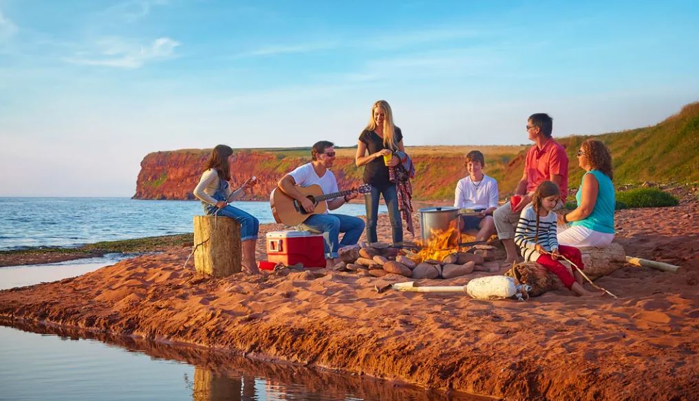 Canadian motorhome travel scene