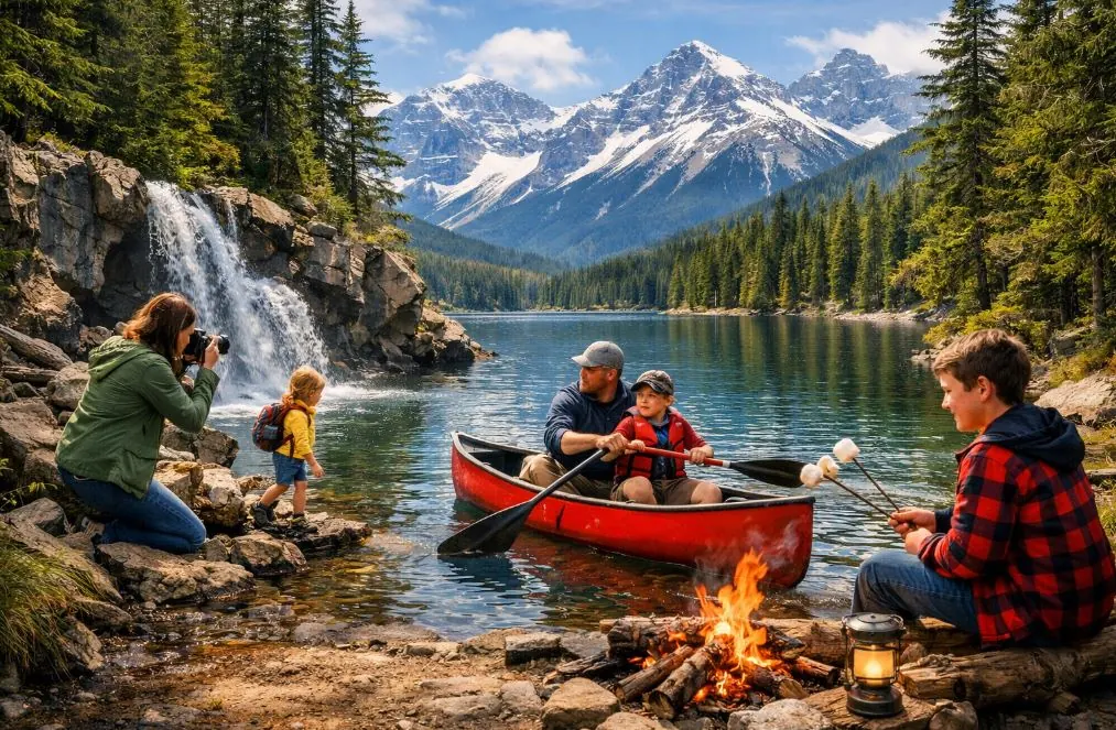 Canadian motorhome travel scene