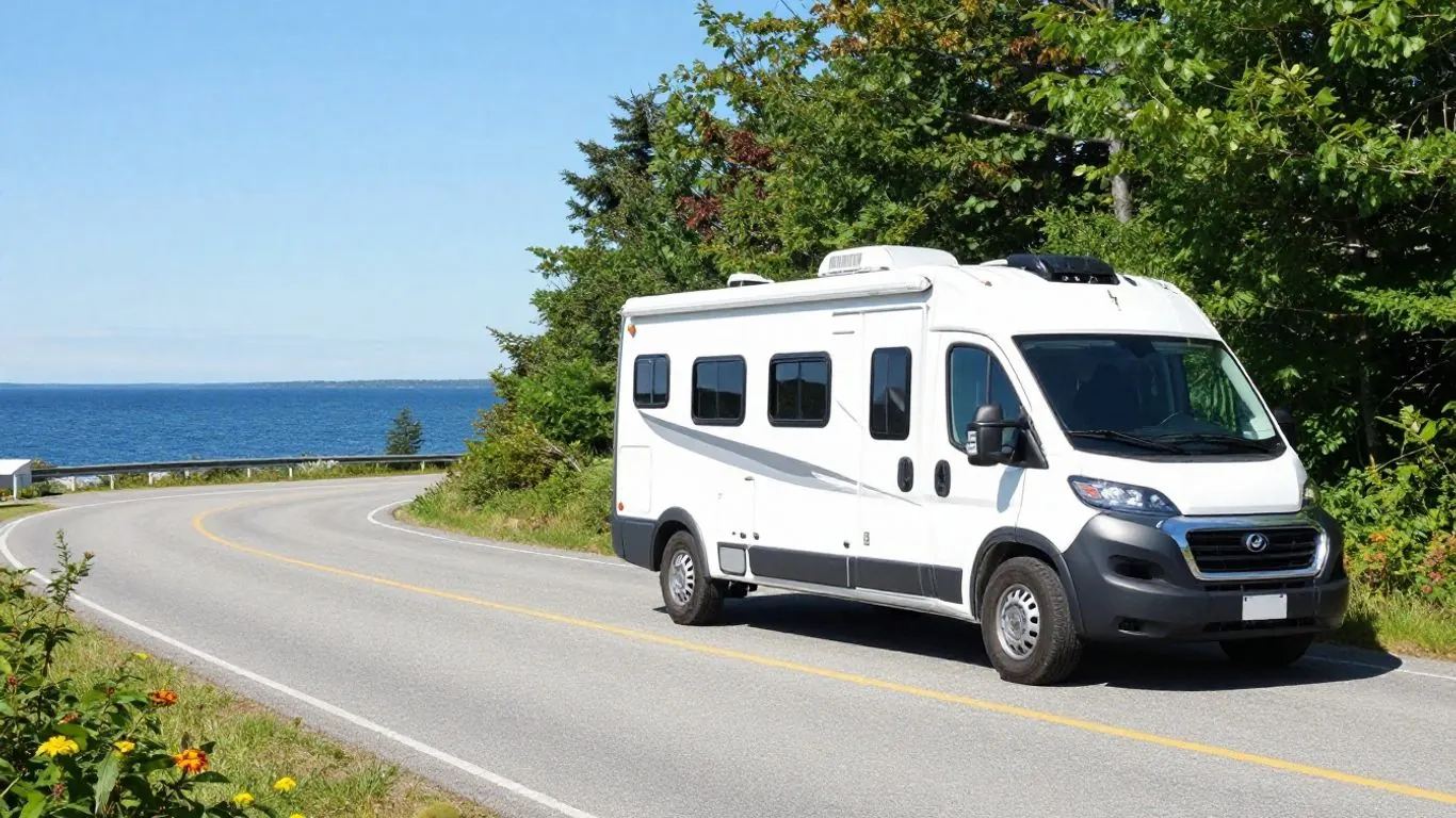 Canadian motorhome travel scene