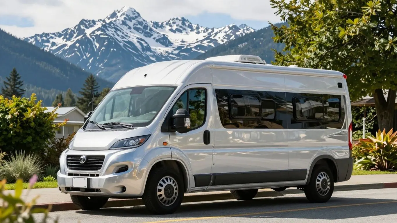 Canadian motorhome travel scene