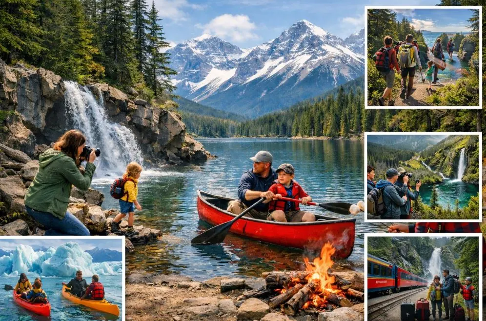 Canadian motorhome travel scene