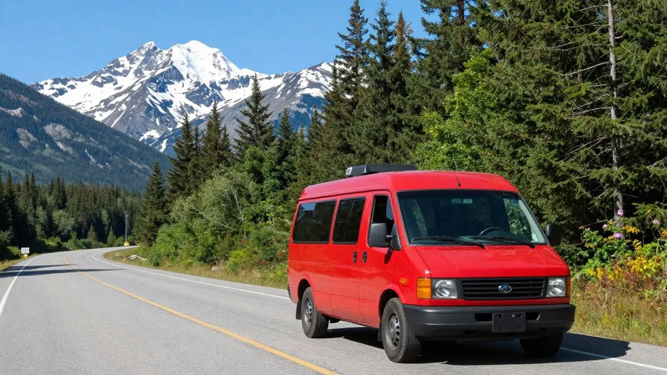 Canadian motorhome travel scene
