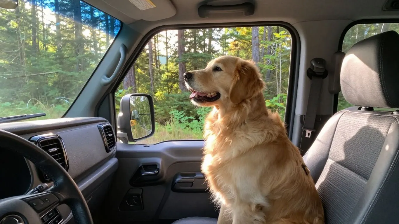 Canadian motorhome travel scene