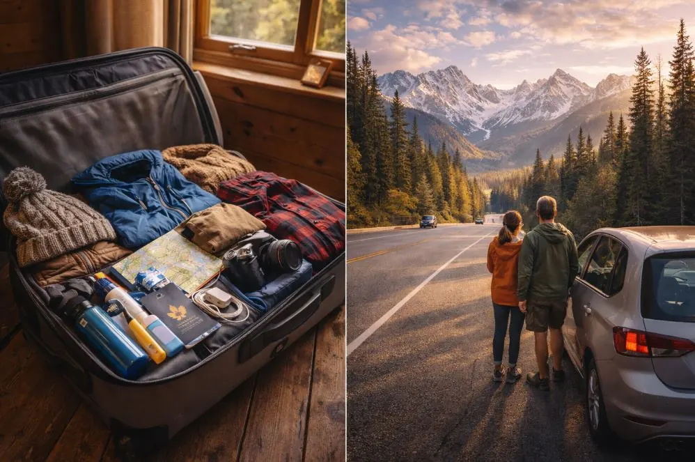 Canadian motorhome travel scene