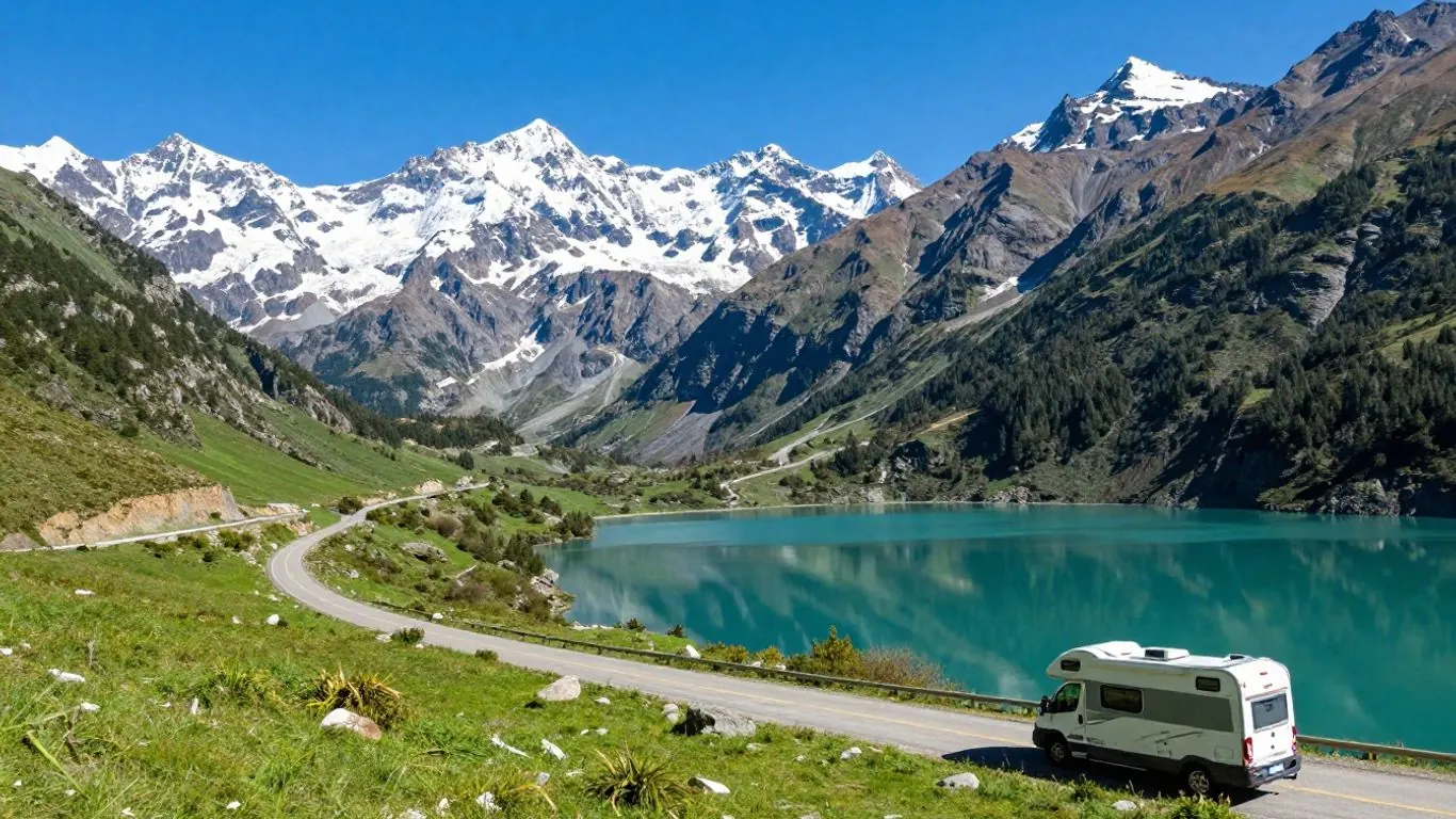 Canadian motorhome travel scene