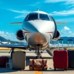 Private jet ready for an ultimate vacation getaway.