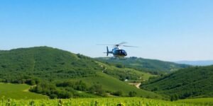 Read more about the article Soaring Above the Vines: Luxury Helicopter Wine Tours
