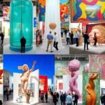 Colorful art pieces from global biennales and fairs.