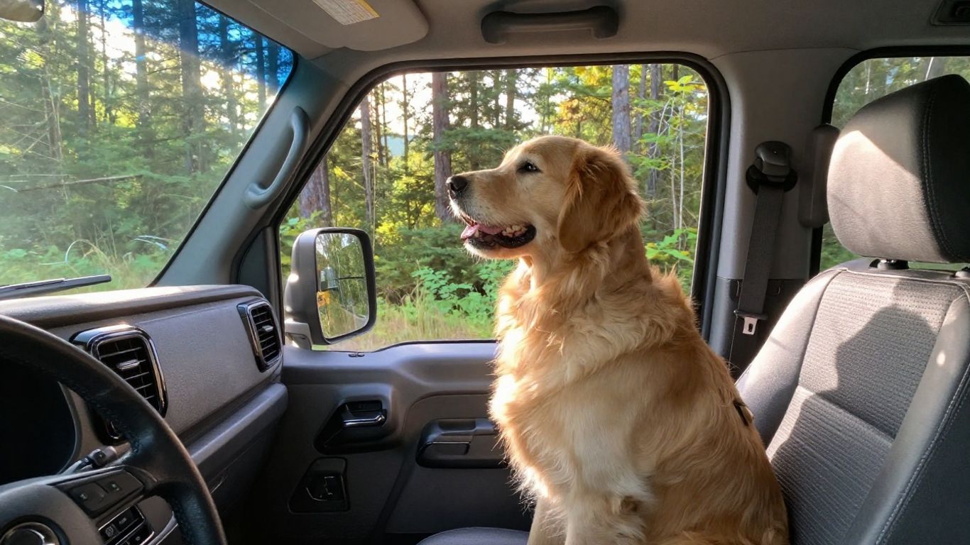 Dog in RV, Canada