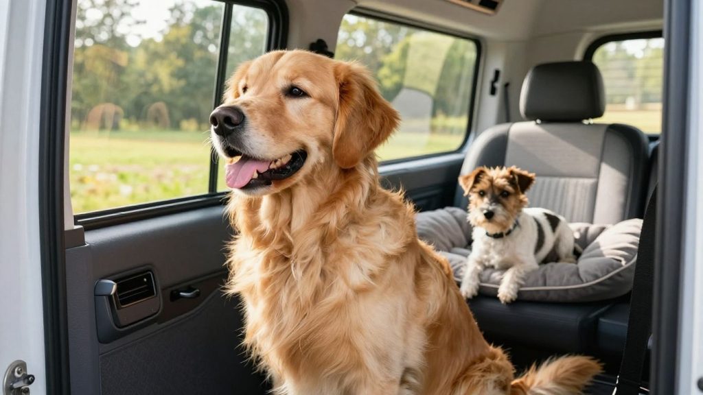 Dog in a motorhome